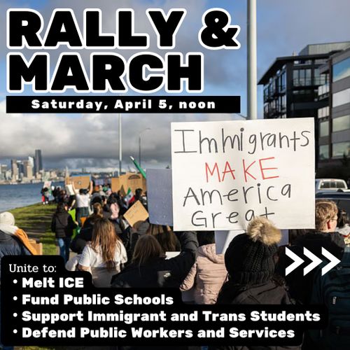 RALLY & MARCH: ANGLE LAKE PARK --> FEDERAL DETENTION CENTER