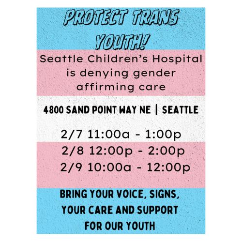 PROTEST: PROTECT TRANS YOUTH!