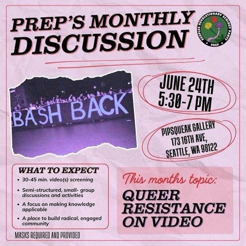PREP MONTHLY DISCUSSION: QUEER RESISTANCE ON VIDEO