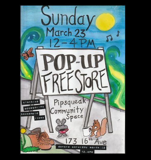 POP-UP FREE STORE @ PIPSQUEAK GALLERY